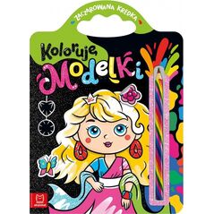 Aksjomat Książeczka Zaczarowana kredka. Koloruję modelki. 13453770 9788382137873