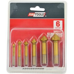 Wiertło AWTools AWTOOLS POGŁĘBIACZ STOŻKOWY KPL. 6cz. 6,3-20,5 13494653 5903678615505