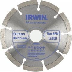 Irwin IRWIN TARCZA DIAMENTOWA 125mm x 22,23mm / SEGMENTOWA do betonu, cegły, granitu i marmuru 13495552 5054905292461