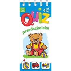Aksjomat Książeczka Quiz przedszkolaka z misiem od 4 lat 13674261 9788382137606