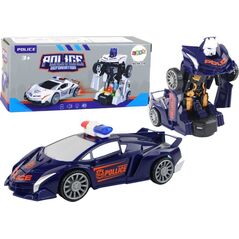 LeanToys Samochód-Robot Policja Granatowy 13675209 5905679077931