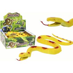 LeanToys Sztuczny Gumowy Wąż Żółty z Czerwonymi Łatkami Strukturalny 13675380 5905884450567