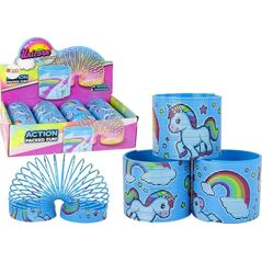 LeanToys Kultowa Sprężyna Niebieska Jednorożec Relaksacyjna 6CM 13675509 5905884452264