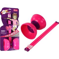 LeanToys Gra Zręcznościowa Jojo Żonglowanie Diabolo Różowe 13.5x11.5 cm 13675515 5905884452660