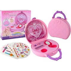 LeanToys Zestaw Piękności Walizka Z Akcesoriami Pierścionki Tatuaże 13675575 5905884454978