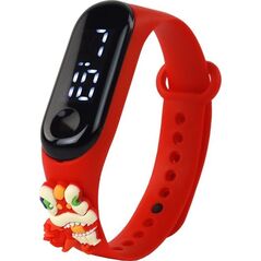 LeanToys Zegarek Z Ekranem Dotykowym Smok Czerwony Regulacja Opaski 13675686 5905991000686