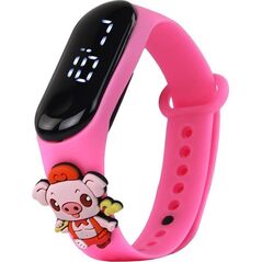 LeanToys Zegarek Z Ekranem Dotykowym Świnka Różowy Regulacja Opaski 13675688 5905991000709