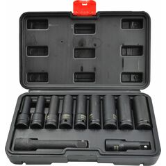 AWTools AWTOOLS ZESTAW NASADEK UDAROWYCH 1/2" DŁUGIE 11cz. BLACK LINE 13683696 5903678619633