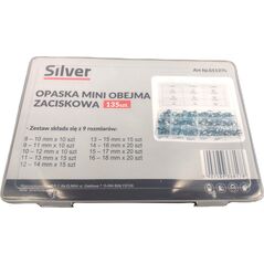 Silver OPASKI SPRĘŻYNOWE ZACISKOWE OBEJMY  135szt. SILVER , 13683773 5907589368178
