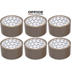 Office Products Taśma pakowa Office Products 48mm/50y Hot-melt brązowa (6) 13720694 5901503607756