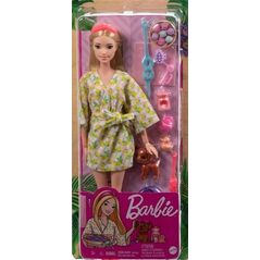 Lalka Barbie Mattel BRB RELAKS LALKA W SZLAFROKU HKT90 WB6 13812857 194735108176