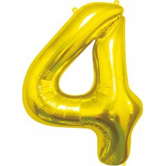 GoDan Balon foliowy B&C Cyfra 4 złota 85cm BC-HZL4 13813392 5902973180961