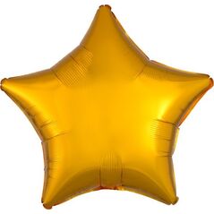AMSCAN Balon foliowy metalik złoty gwiazda 48cm 9914076 13813568 194099082761