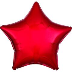 AMSCAN Balon foliowy metalik czerwony gwiazda 48cm 9914085 13813570 194099082853