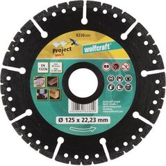 Wolfcraft 1 Tarcza diamentowa PROJECT MULT 125, Wolfcraft 13815919 4006885833609