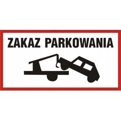 PROCERA Znak TDC, Zakaz parkowania 13877863 5900207120783