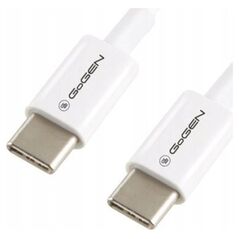 Kabel USB GoGEN Kabel USB Gogen C-C PD 60W 1m biały USBCC100MM03 13887337 8590393341269
