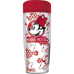 Minnie Mouse Minnie Mouse - Kubek podróżny 533 ml (Biały/Czerwony) 13908610 8435107835552