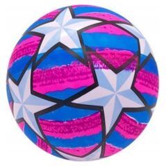 LeanToys Piłka Gumowa Jaskrawa Gwiazdki Niebieska 24 Cm 13928535 5905991028239