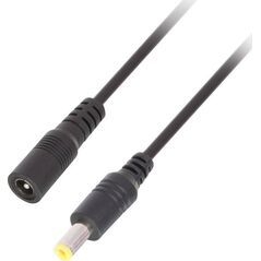 Kabel zasilający Lindy Lindy 70321 PrzedĹuĹźacz zasilania DC 2,1mm / 5,5mm - 0,5m 13931035 4002888703215