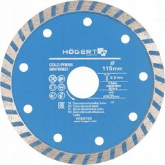Högert Technik HOGERT TARCZA DIAMENTOWA 115x22,2/TURBO 13955227 5902801320002