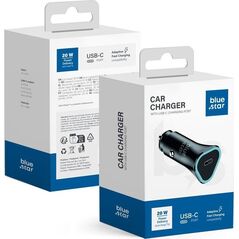 Ładowarka Blue Star BLUE STAR ładowarka samochodowa 3A 20W Typ C PD QC3.0 AFC czarna 13963164 5903396275760