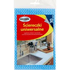 Grosik Ściereczki uniwersalne GROSIK, 10 szt., zielono-białe 13969816 5900536225043