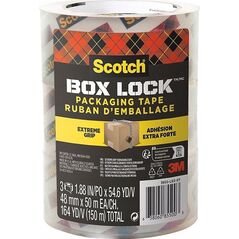 Q-Connect Taśma pakowa SCOTCH®Box Lock, 48mm x 50m, 3szt., transparentna 13970828 638060855003