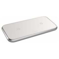Ładowarka Zens ZENS Dual Aluminium Wireless Charger - ładowarka bezprzewodowa do dwóch urządzeń (2x10W), z możliwością ładowania trzeciego urządzenia przez kabel (white) 13989638 8720648364242