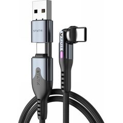 Kabel USB STATIK Statik PowerPivot Pro - kabel USB-C - USB-C 2m, w nylonowym oplocie (black) 14008662 810024055562