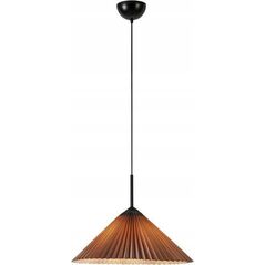 Lampa wisząca Markslojd Markslojd Plisado 108709 lampa wisząca zwis 1x40W E27 beżowa/czarna 14049548 7330024611702
