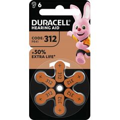Duracell Duracell Batterie Hörgeräte EasyTab 312  (PR41)  NEU   6St. 14051185 5000394167247