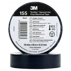 3M Taśma izolacyjna 3M PVC Temflex 155 1300 DE272962783 19mmx20m czarna 14082002 4054596606463