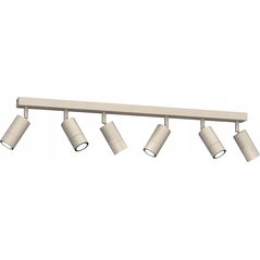 Lampa sufitowa Luminex Luminex Link 9530 listwa plafon lampa sufitowa 6x8W GU10 beżowy 14135727 5907565995305