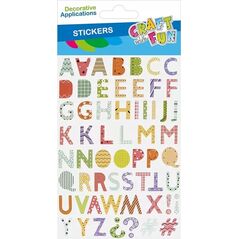 Craft with Fun OZDOBA DEK NAKLEJKI LITERKI CF PBH 12/288 14223021 5905523637069