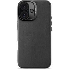 Decoded Decoded Leather Backcover - skórzana obudowa ochronna do iPhone 16 kompatybilna z MagSafe (black) 14265484 8721145001142