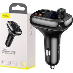 Transmiter FM Baseus Transmiter samochodowy Baseus bluetooth MP3 S-13 (czarny)