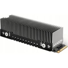 Axagon CLR-M2XT Chłodnica aluminiowa pasywna do dysku M.2 SSD, ALU korpus, silikonowe podkładki termiczne, wysokoć 24mm