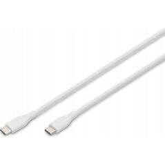 Kabel USB Digitus Digitus USB-C 2.0 (ST-ST) 1m Ladekabel Silikon 60W Weiß