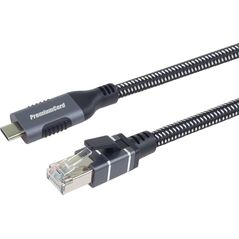 PremiumCord PremiumCord Ethernetový kabel USB-C na LAN RJ45 10/100/1000, 2m