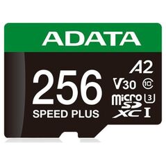 Karta ADATA Speed Plus MicroSDXC 256 GB Class 3 UHS-I/U3 A2 V30 (UD256GUI3V30A2SP-RA1)