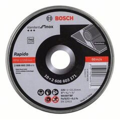 Bosch Tarcza FLEX 41 125x1x22,2mm RAPIDO INOX 10szt. w puszce (2.608.603.255)
