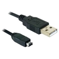 Kabel USB Delock USB-A - miniUSB 1.5 m Czarny (82208) 284377 4043619822089