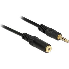 Kabel Delock Jack 3.5mm - Jack 3.5mm 2m czarny (83766) 547219 4043619837663
