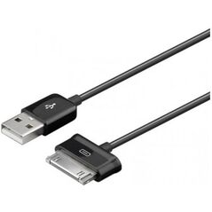 Kabel USB Techly USB-A - Samsung 30-pin 1.2 m Czarny (305113) 697586 8057685305113