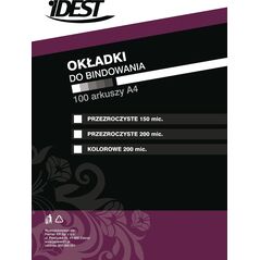 Idest Folia do bindowania 0,2mm czerwona 100szt. (BEONFPTFKA4200REPX010001) 707643 5903069231703