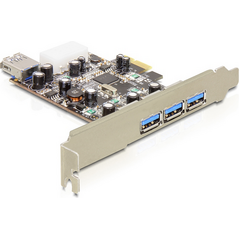 Kontroler Delock PCIe 2.0 x1 - 4x USB 3.0 (89281) 733220 4043619892815