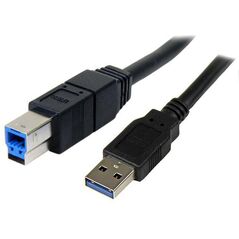 Kabel USB StarTech USB-A - USB-B 3 m Niebieski (USB3SAB3MBK) 723665 65030855907