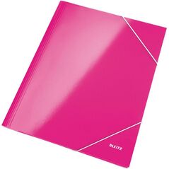 Leitz Teczka z gumką Leitz WOW, Kartonowa, różowa (39820023) 711224 4002432395125