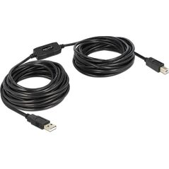 Kabel USB Delock USB-A - USB-A 11 m Czarny (82915) 748235 4043619829156